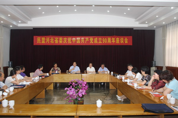 盟省委召开庆祝中国共产党成立90周年座谈会(图1)
