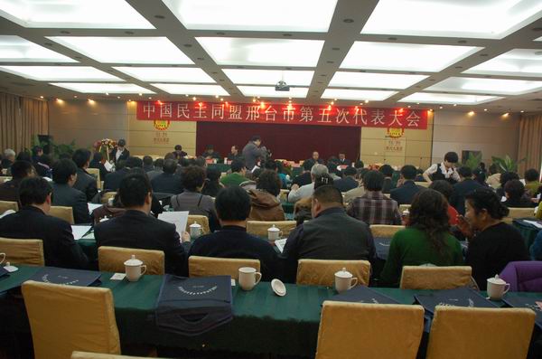 鲁平副主委出席民盟邢台市第五次代表大会(图1)