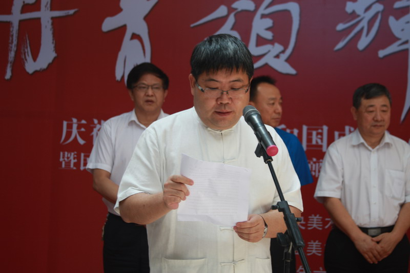 民盟河北省委举办庆祝中华人民共和国成立65周年“丹青颂辉煌”书画作品展(图2)