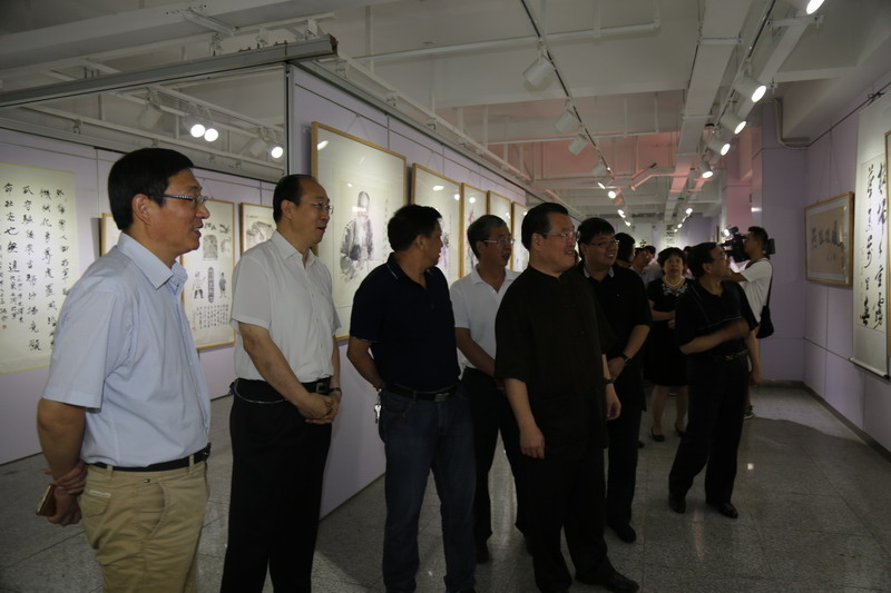 民盟河北省委举办“铭记历史 开创未来”纪念抗战胜利70周年盟员书画展(图6)