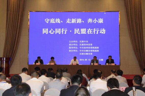 鲁平副主委参加“守底线、走新路、奔小康——同心同行?民盟在行动”活动仪式(图1)