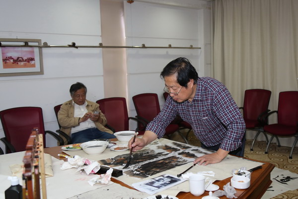 民盟河北美术院赴邯郸开展写生采风活动(图4)