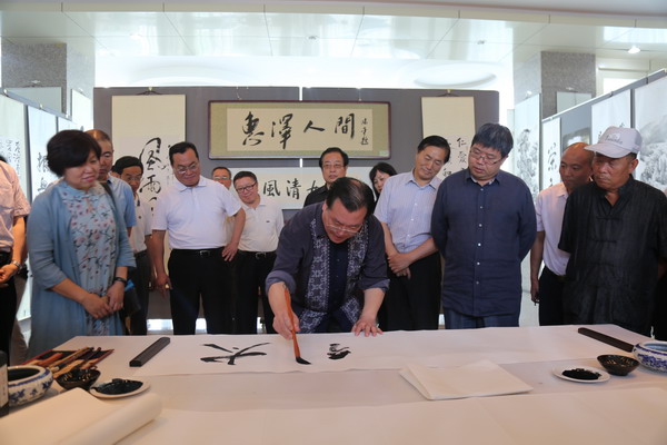 民盟河北省委举办“同心共筑中国梦” 书画展(图12)