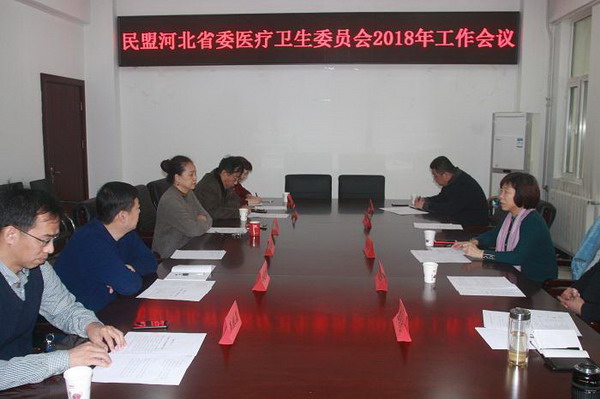 民盟河北省委医疗卫生委员会召开2018年工作会议(图1)