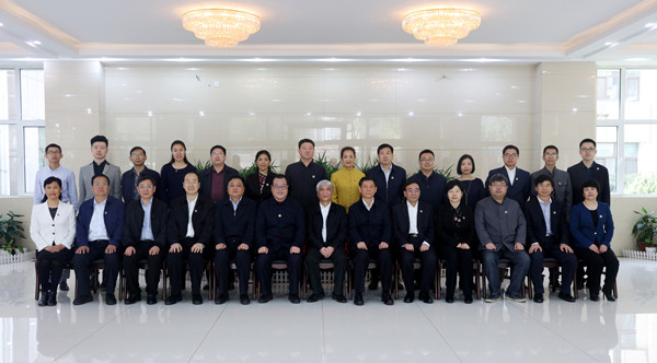 民盟中央主席丁仲礼走访考察民盟河北省委机关(图7)
