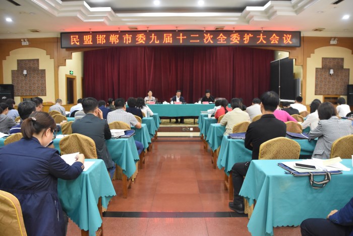 民盟邯郸市委召开九届十二次全委扩大会议(图1)