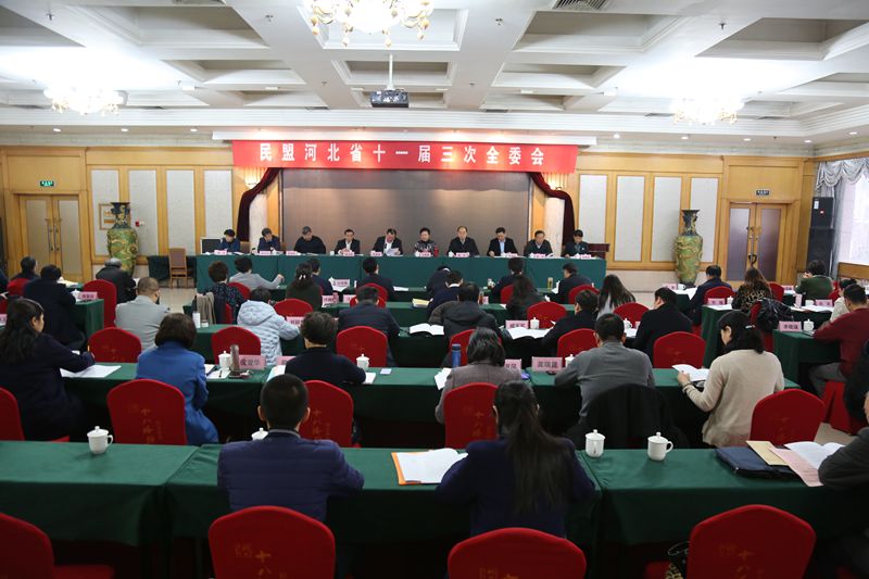 民盟河北省十一届三次全委会议在石家庄召开(图1) 民盟河北省十一届三次全委会议在石家庄召开(图1)