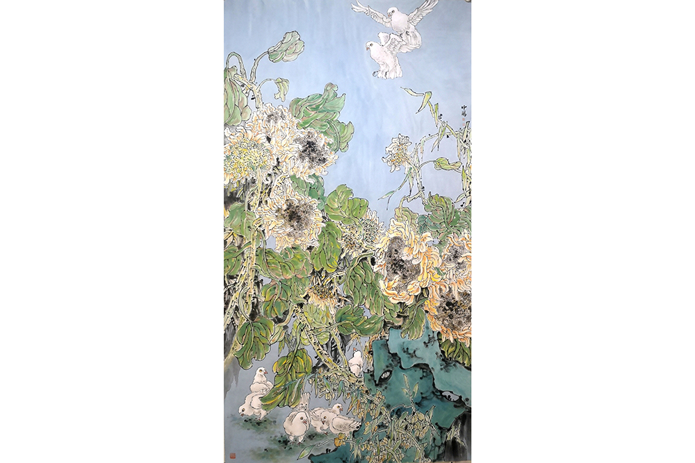 张中阳《和平》国画（衡水）