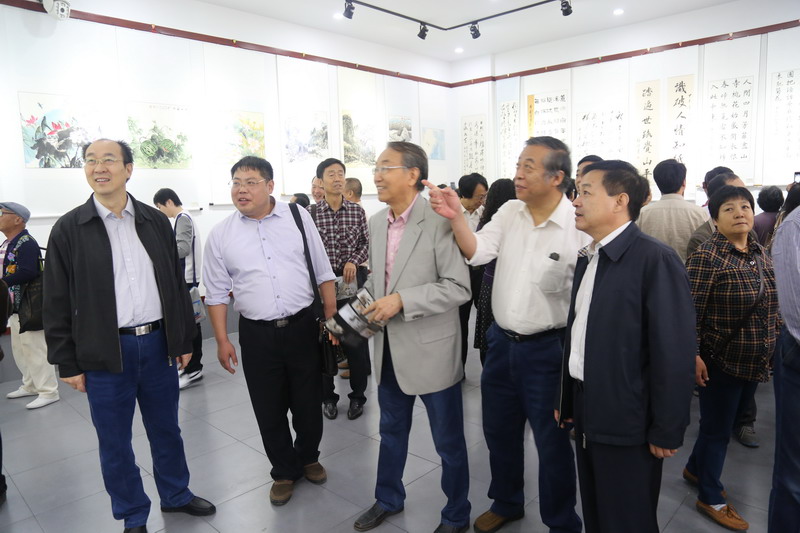 鲁平副主委参加民盟保定市委“迎国庆爱家乡”书画展(图6)