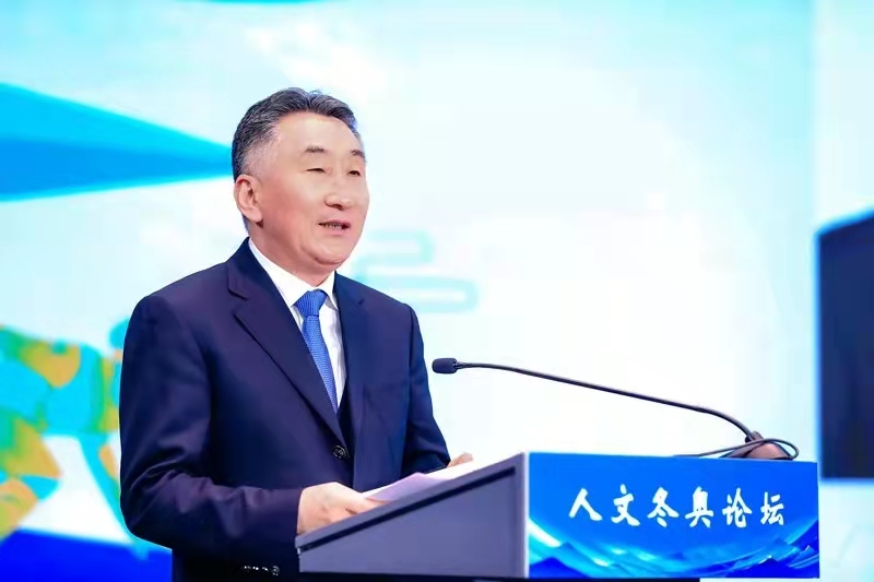民盟中央主席丁仲礼赴北京延庆出席“人文冬奥论坛”(图5)