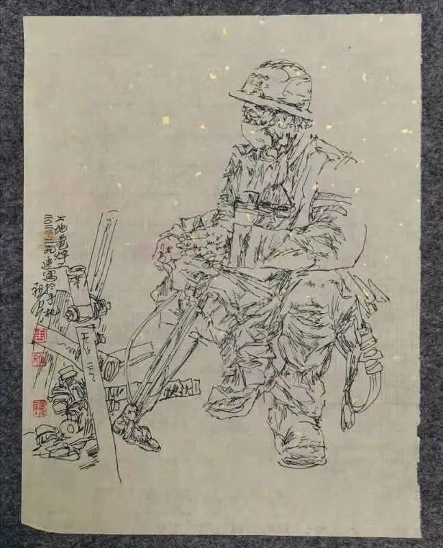 守望相助，同心＂战疫＂——民盟中央美术院唐山分院抗疫书画展（周祖光作品）(图9)