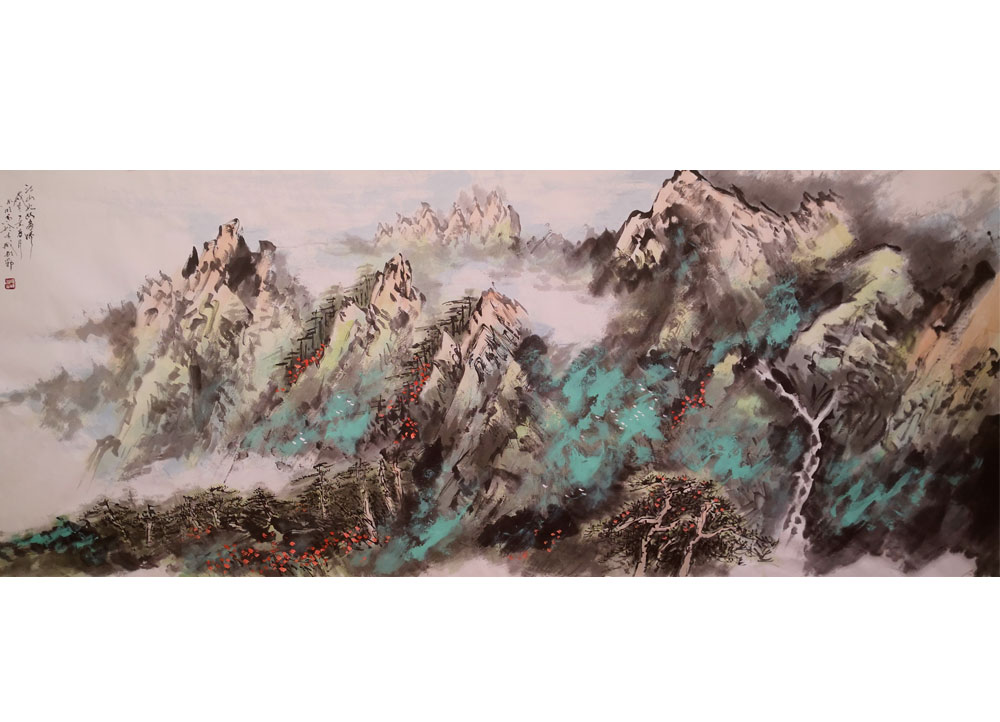 赵林明《江山如此多娇》国画（邯郸）