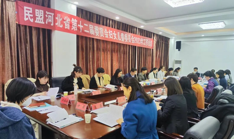 民盟河北省委妇女儿童委员会召开2023年工作会议(图1)