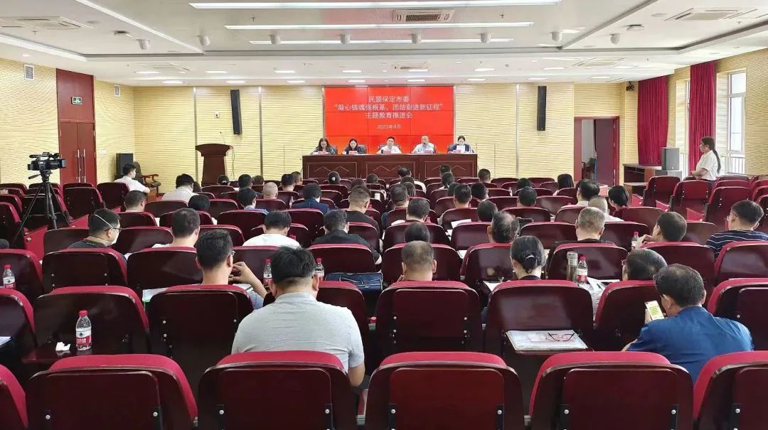 民盟保定市委召开“凝心铸魂强根基、团结奋进新征程”主题教育推进会(图1)