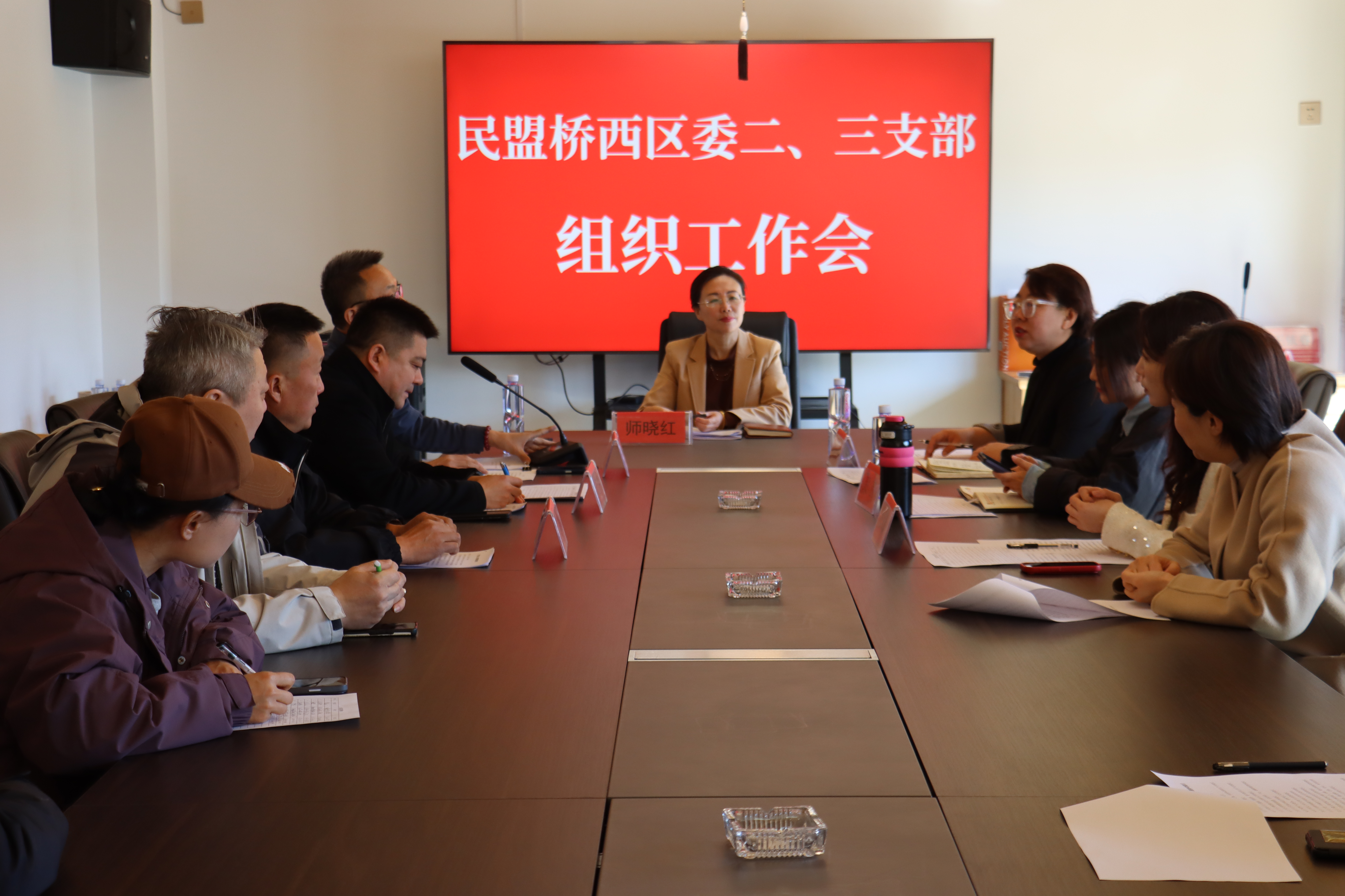 民盟桥西区委举行二、三支部组织工作会(图1)