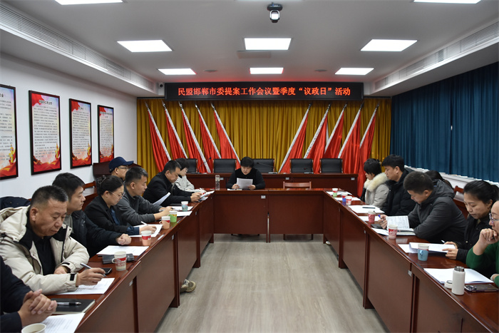 民盟邯郸市委召开提案工作会议暨季度“议政日”活动(图1)