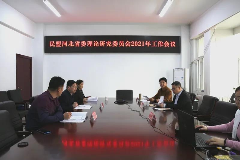民盟河北省委理论研究委员会召开2021年工作会议(图1)